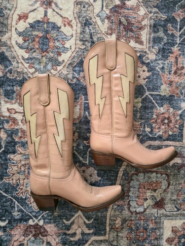 Allen pink cowboy boots - allen's,