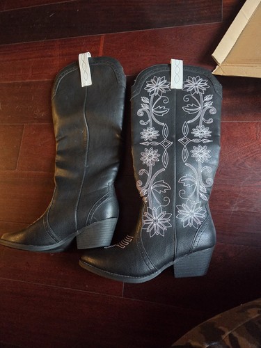 Sugar black cowboy - black, boots