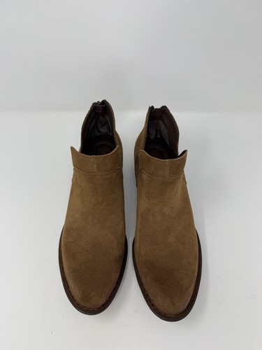 Born suede brown ankle bootie - born,